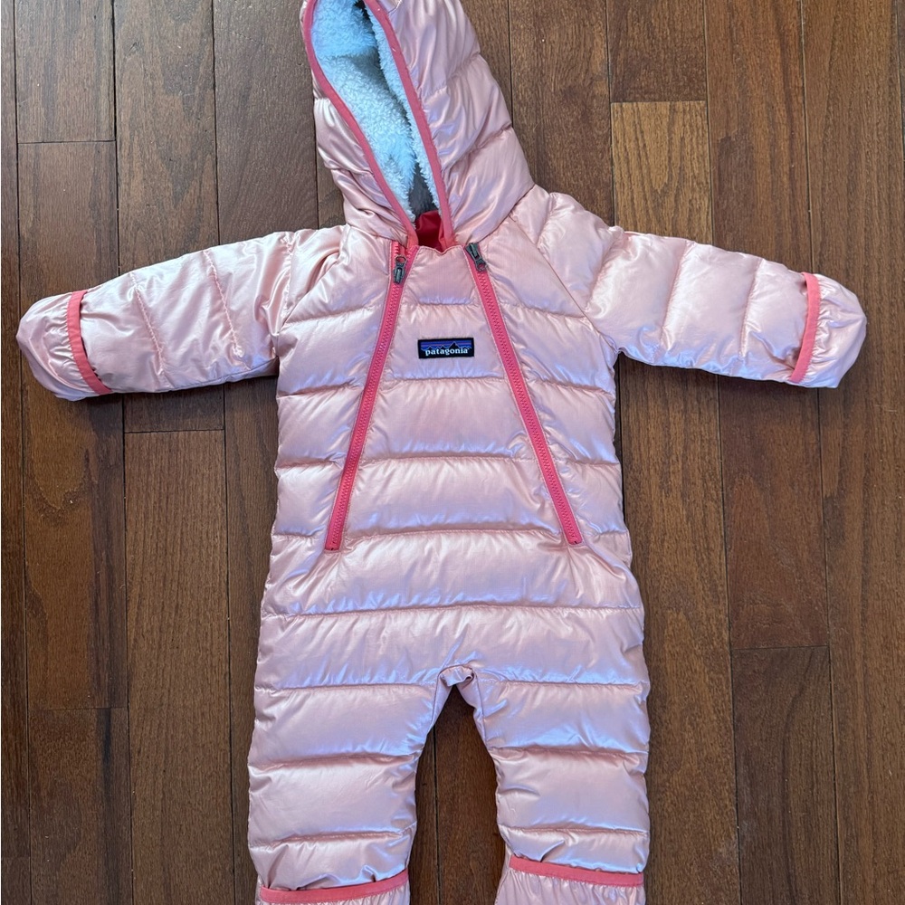 Patagonia Pink Baby Snowsuit Bunting